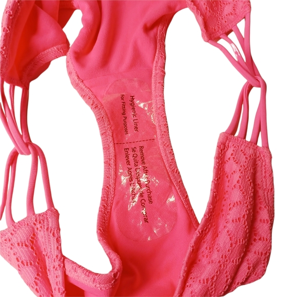 NEW JOE BOXER Pink Lace Side Twist Bikini Bottoms XXL - Picture 6 of 6